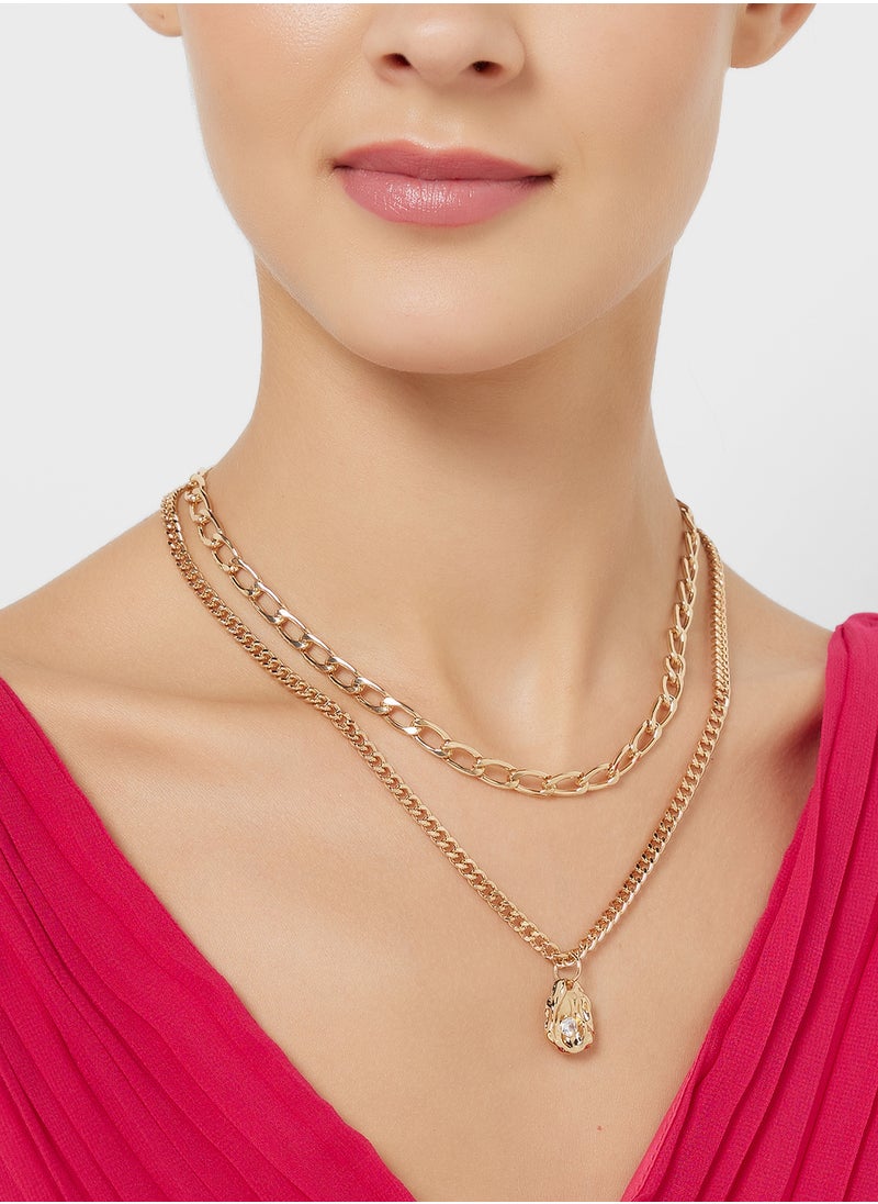 ELLA - 2 Pack Pendant Necklace - Image 1