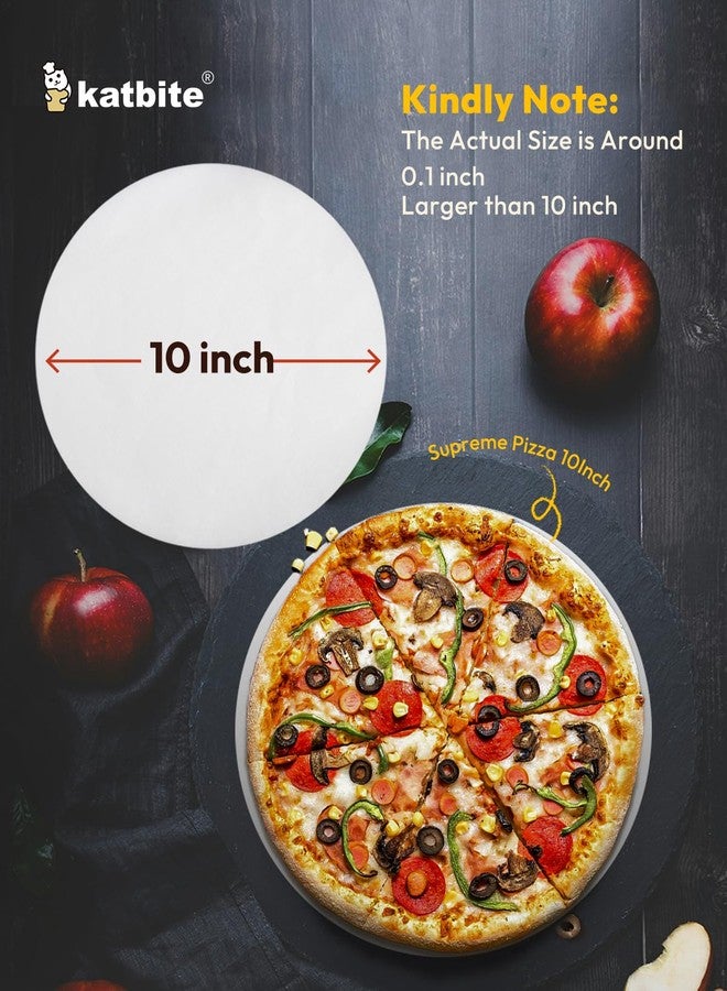 katbite ورق زبدة كاتبيت دائري مقاس 10 بوصات، 400 قطعة من ورق الزبدة الدائري لخبز الكيك، وبطانات المقلاة الهوائية، والتجميد، وضغط التورتيلا (عبوتان من 200 قطعة) - Image 3