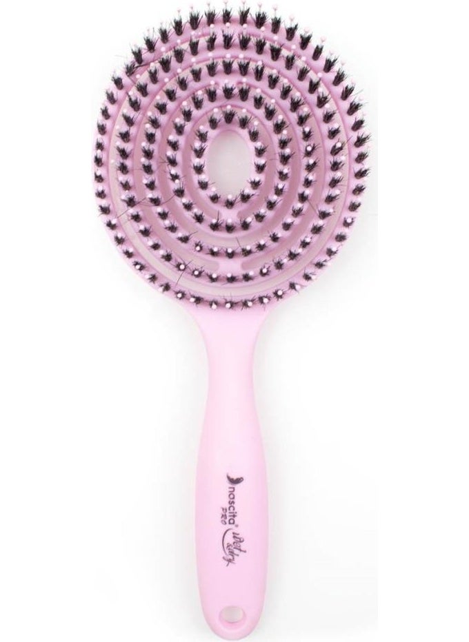 Nascita Pro Lollipop Lightening/Combing Brush - 12 Pink  - Image 1