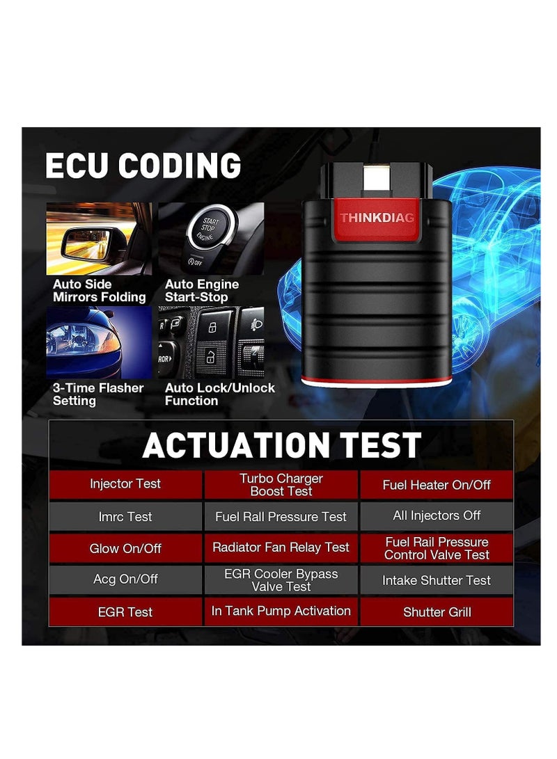 THINKCAR Thinkdiag OBD2 Full System Power Diagnostic Tool with All Software free for 1 Year - Image 2
