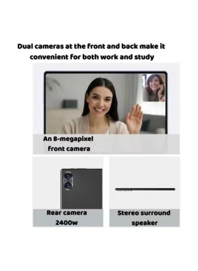 CCIT Tab 12 Max 10.1" Android Tablet with Massive 16GB RAM and 1TB Storage, Full HD Touchscreen Display for Stunning Visuals, Powerful 10000mAh Long-Lasting Battery, Dual SIM 4G Connectivity for Seamless Internet, Includes Keyboard, Mouse & Stylus – Sleek Black Design - Image 3