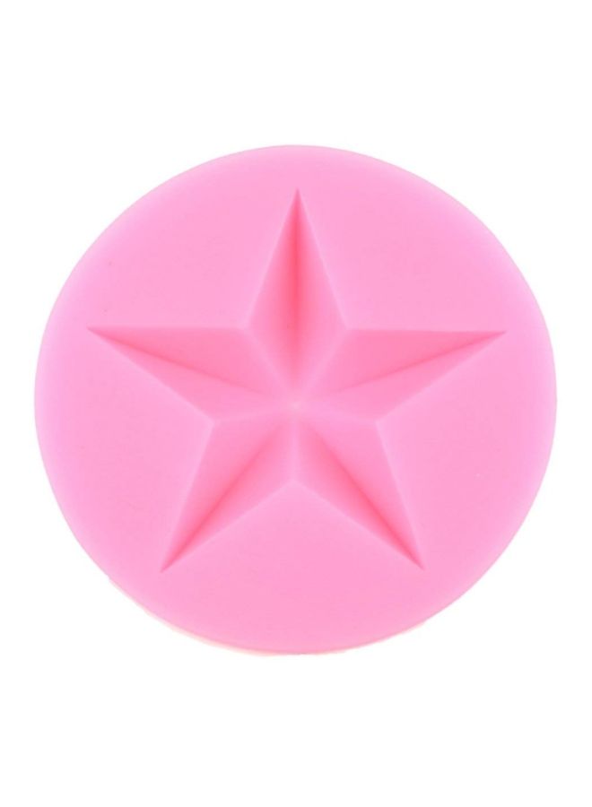 NIBEMINENT Five Pointed Star Shaped Cake Mould Pink 7centimeter - Image 1
