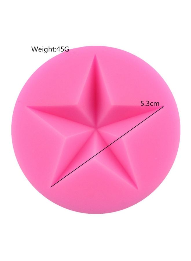 NIBEMINENT Five Pointed Star Shaped Cake Mould Pink 7centimeter - Image 3