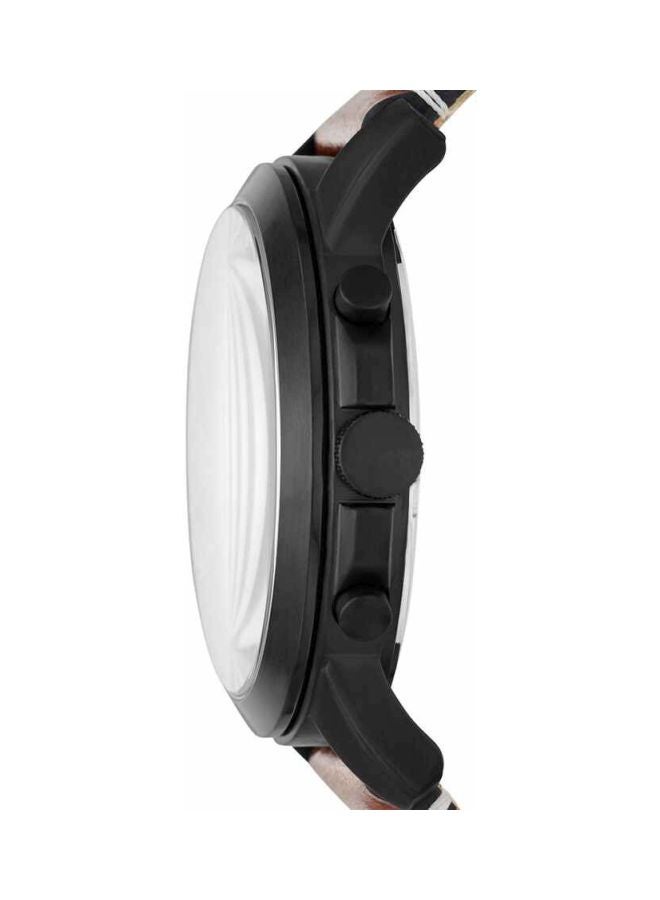 FOSSIL Men Chronograph Leather Watch FS5241 - Image 3