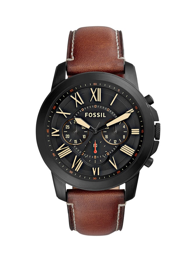 FOSSIL Men Chronograph Leather Watch FS5241 - Image 1