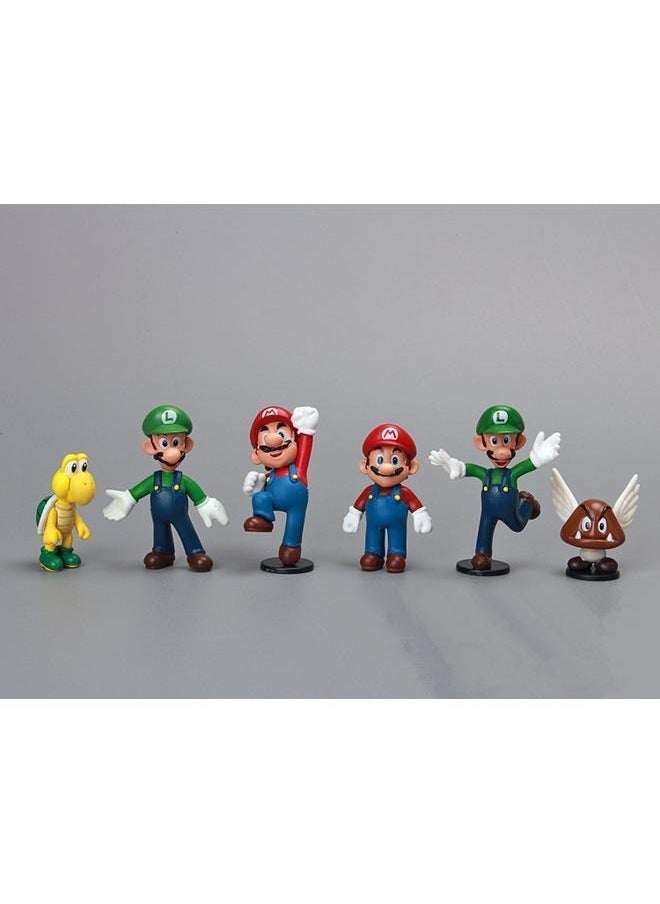 yongsheng 12-Piece Creative And Non-Toxic Super Mario Plastic Figure Playset For Kids  - Image 3