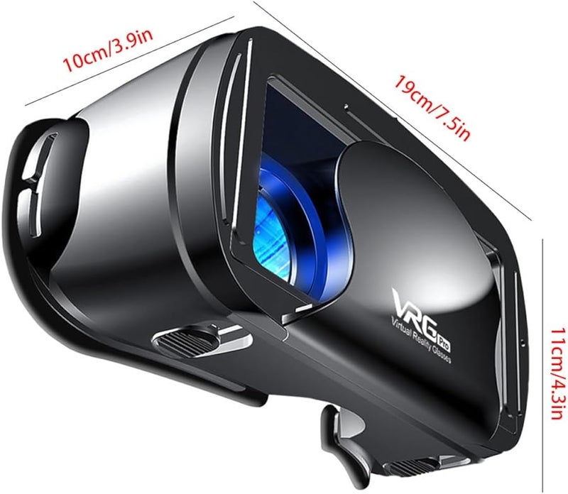 VR Headset Glasses 3D Full Screen Virtual Reality VRG Pro for 5 7 Inch Smartphone Movies Games - Image 3