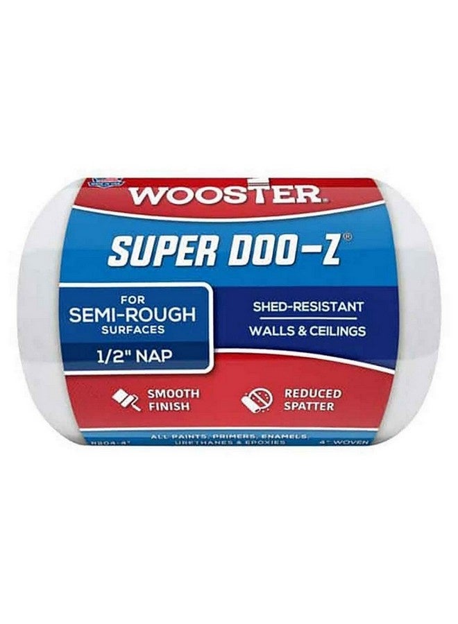 Wooster Super Doo-Z Woven Fabric Paint Roller Cover White 4 x 1/2 Inch 00R2040040 - Image 1