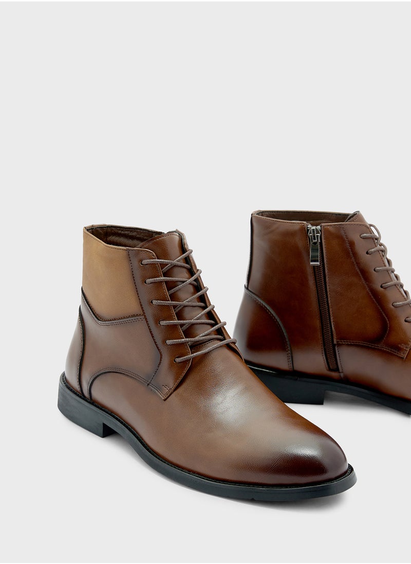 Robert Wood Ankle Lace Up Formal Boots  - Image 4