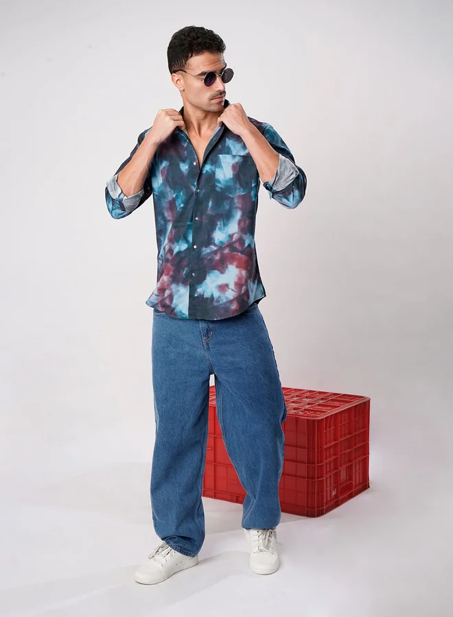 ستايلي Men Blue Mid Rise Baggy Fit Jeans By Bene Kleed