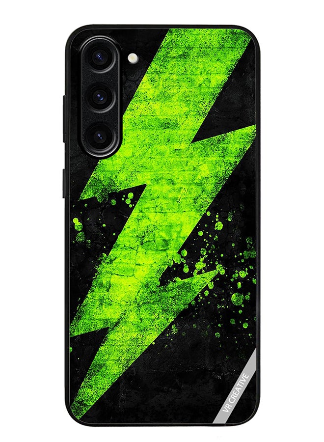 Protective Case Cover For Samsung Galaxy S23 FE Green Electricity Design Multicolour