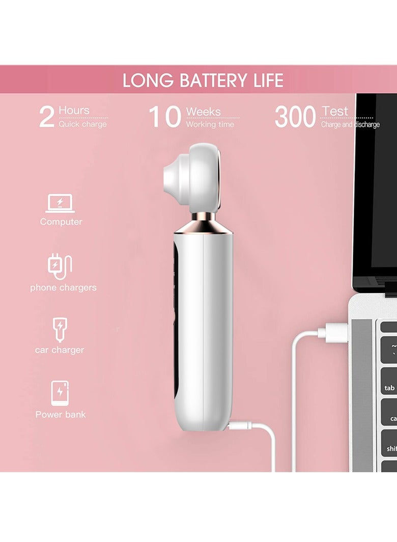 Furtey Blackhead Remover Pore Vacuum,Facial Pore Cleaner,USB Rechargeable Blackhead Vacuum Kit - Image 3