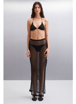 GRIMELANGE Eulara Women's Cotton Slim Black Bustier  - Image 1