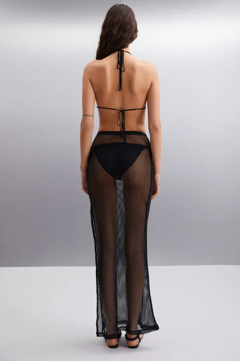 جريميلانج Eulara Women's Cotton Slim Black Bustier