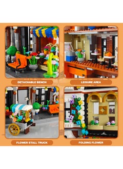 Sowide Flower Shop Building Set, Garden House Building Blocks Toy With Led Light, Building Blocks Architecture Set For Adults And Kids（1786 Pieces）  - Image 4