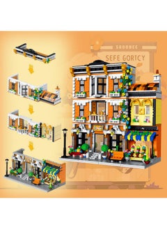 Sowide Flower Shop Building Set, Garden House Building Blocks Toy With Led Light, Building Blocks Architecture Set For Adults And Kids（1786 Pieces）  - Image 5