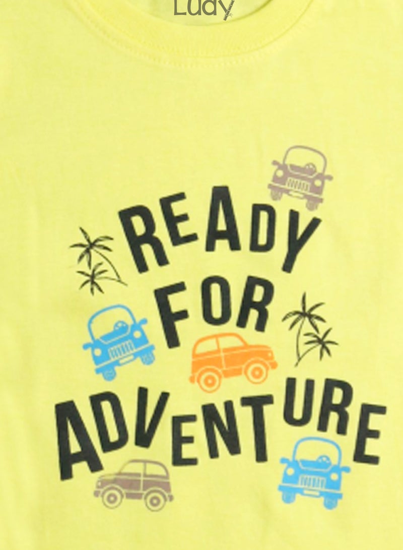 LUAY 100%  Cotton T-Shirts for Boys & Girls Festive Short Sleeve Styles in Vibrant Colors and Patterns for Kids and Toddlers_Regular Fit - Image 4