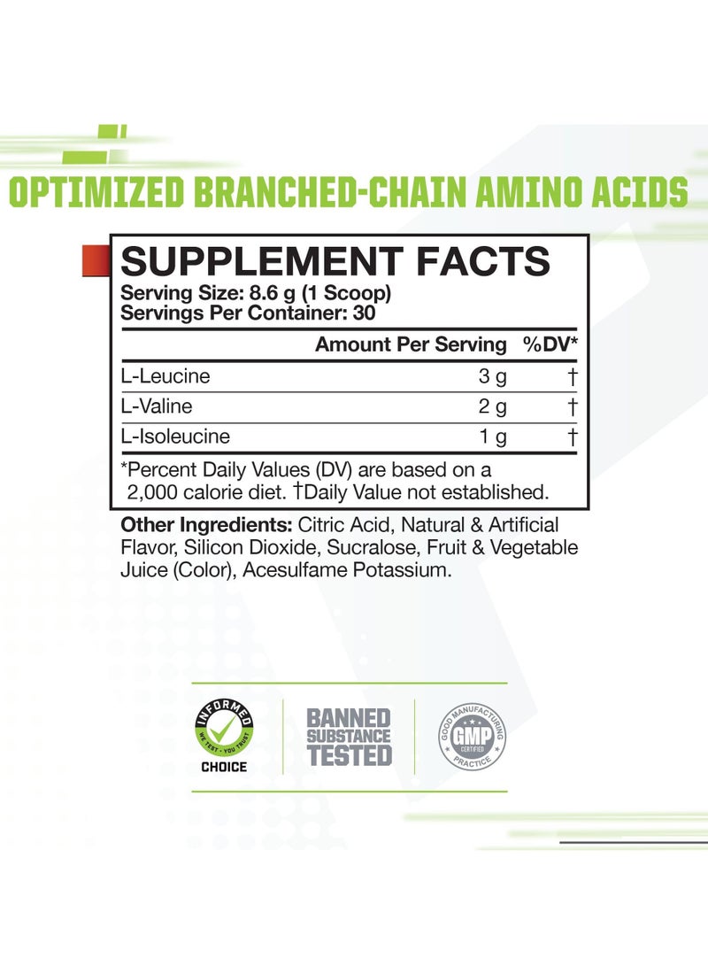 MusclePharm MP BCAA Powder 30 Servings-Fruit Punch - Image 2
