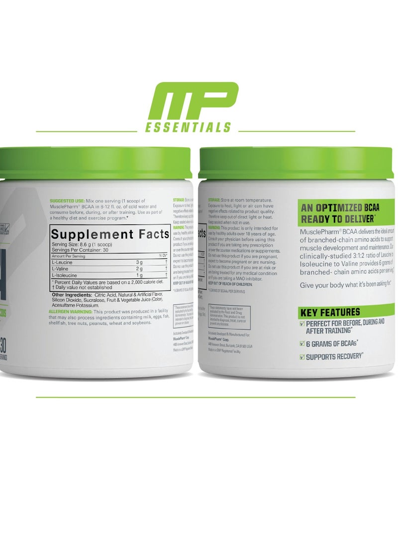 MusclePharm MP BCAA Powder 30 Servings-Fruit Punch - Image 3