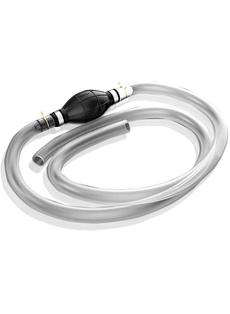 Gasoline Siphon Hose Pump, Siphon Pump Gas Transfer Oil Water Fuel Gas Siphon Hand Pump Siphon Pump, Syphon Pumps Siphon Hose for Gasoline, Fluid Fuel Diesel Transfer Pump, Transfer Hoses - Image 1
