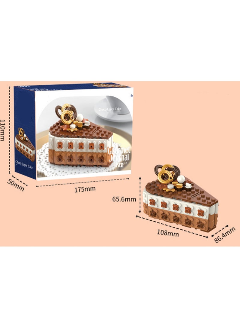 Mini Chocolate Mille-Feuille, Dessert Cake Food Assembly Toy Ornaments, Children'S Educational Assembly Model Gift - Image 2