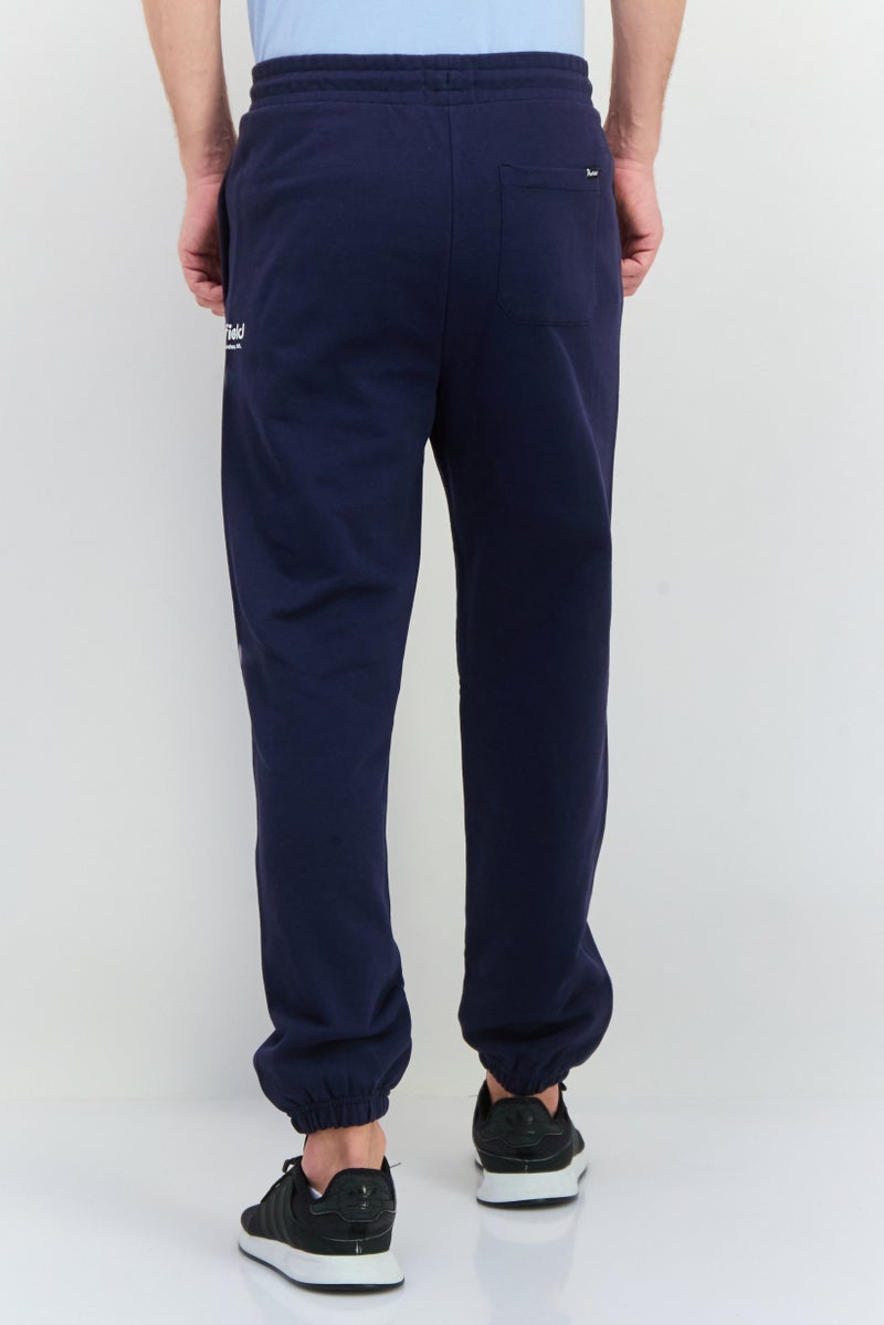Penfield Men Regular Fit Brand Loog Sweatpants, Navy - Image 4