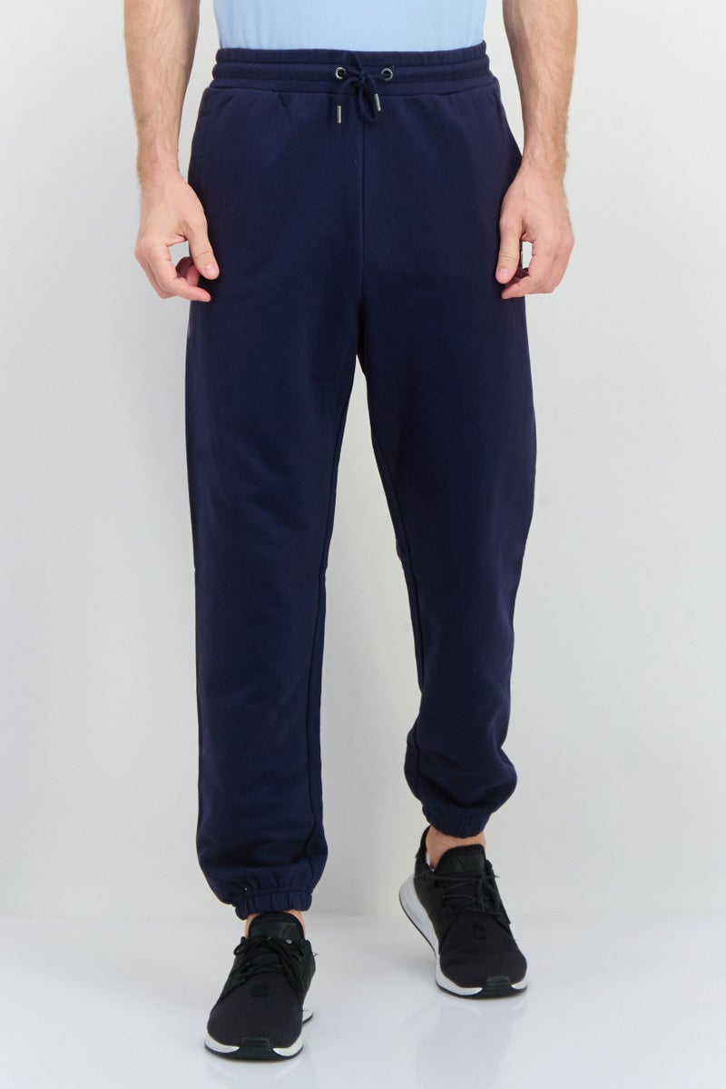 Penfield Men Regular Fit Brand Loog Sweatpants, Navy - Image 1