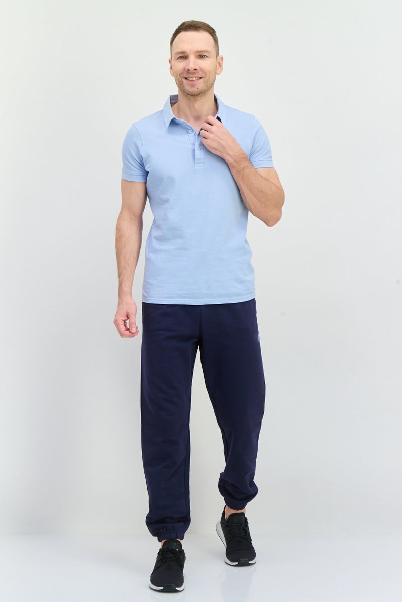 Penfield Men Regular Fit Brand Loog Sweatpants, Navy - Image 3