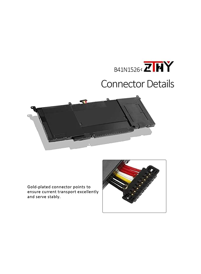 ZTHY B41N1526 Laptop Battery Replacement For Asus Fx502Vm Fx60Vm Fx502Vm-As73 Fx502Vm-Fy361T Rog Strix Gl502Vt Gl502Vt-Ds74 Gl502Vm-Fy039T S5 S5V S5Vm Series Notebook 0B200-0194000 15.2V 64Wh 4240Mah - Image 3