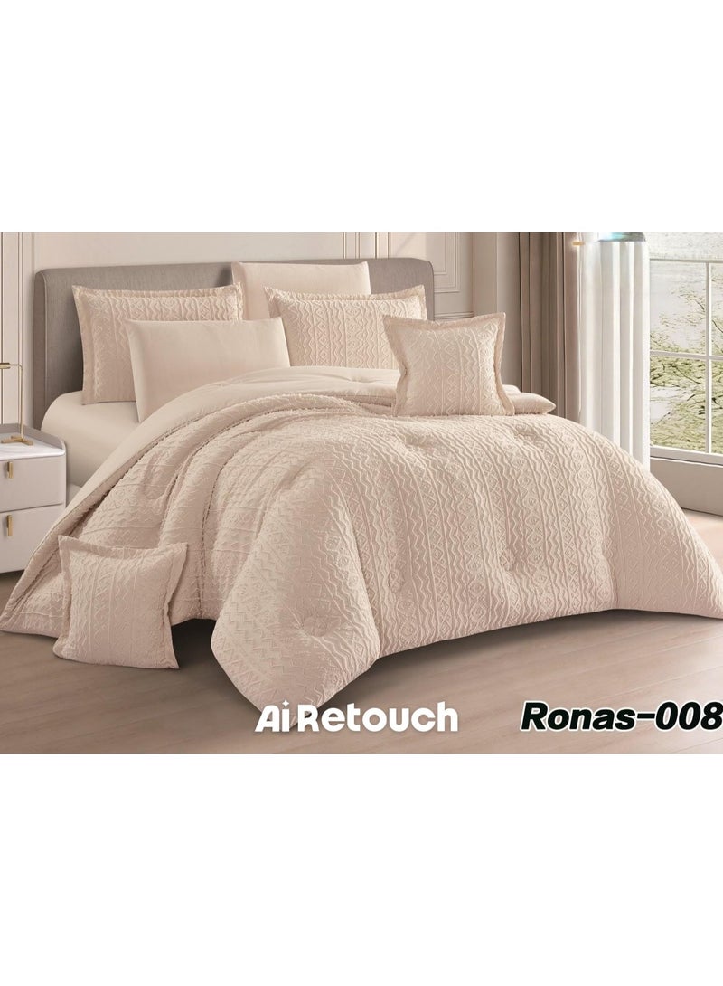 Ronas 5-piece summer microfiber bed set (single size, 230x170 cm) made of excellent quality material.