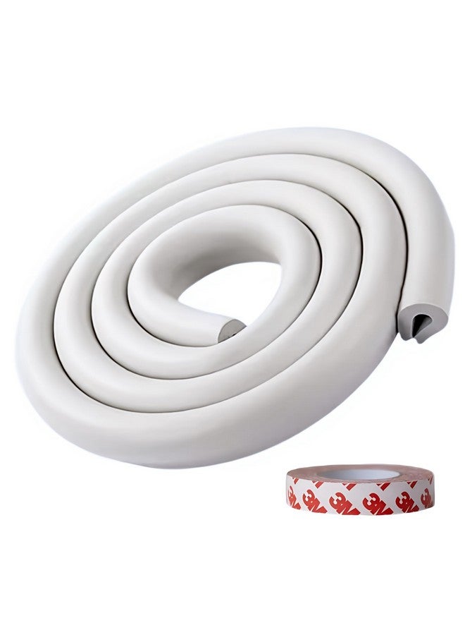 KidDough Baby Proofing U-Shape Safety Strip - 2 Meters, Furniture Edge Protector For Kids, For Furniture Thickness Less Than 2 Cm, Corner Protector For Sharp Edges, Baby Safety Products, White - Image 1
