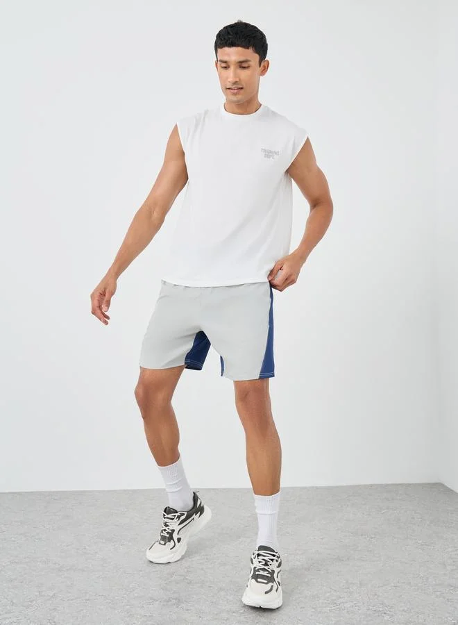 Styli Styli Front and Back Print Oversized Cap Sleeve Drop Armhole Tank