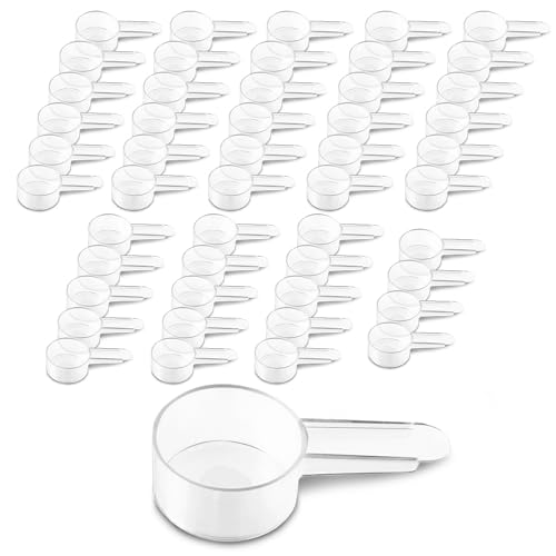Existing Beauty 50 Pack Tablespoon Measuring Spoon Set with Short Handle Coffee Scoop - 1 Tablespoon (15 ML) Clear Plastic Scoops for Coffee, Loose Tea, Protein, Spices, Powders, and Other Dry Goods Bulk Value Pack - Image 1