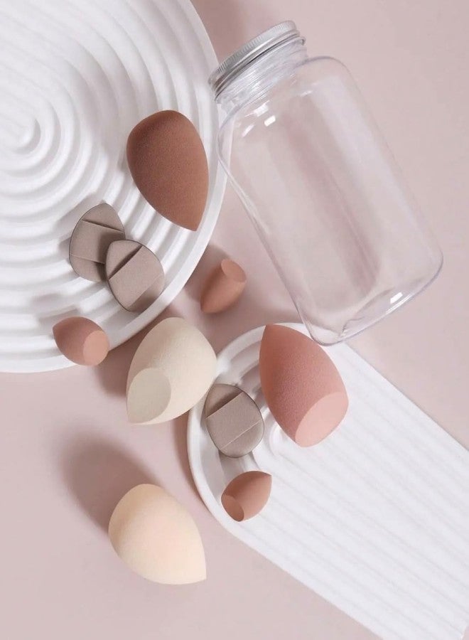 Ruby Face Rubyface 10Pcs Makeup Sponges Set With Storage Case, Including 4 Blenders, 3 Mini Beauty Blenders, 3 Mini Finger Cushions For Liquid, Cream & Powder, Multicolor Makeup Sponge Set for All types Of Skin - Image 2