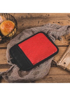 Betty Crocker High-Quality Easy to Clean Heat-Resistant Silicone Pot Holder Red and Black 2 x 18.5 x 39 cm BC4048  - Image 4