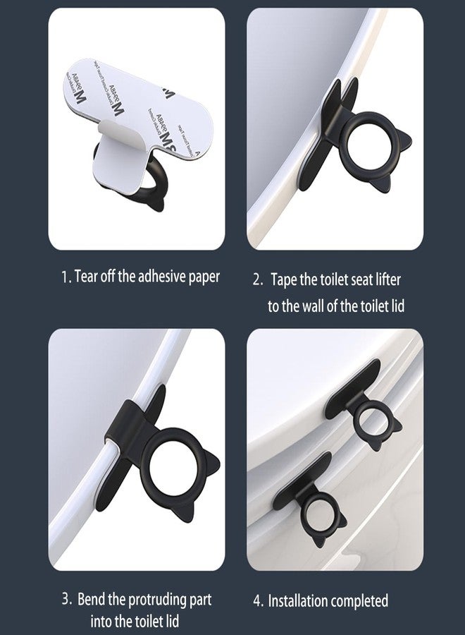 Toosunny 10pcs Toilet Seat Lifter, Toilet Seat Handle, Avoid Touching Toilet Cover Handle Tools,Toilet accessories for Home, Office, Hotel, 5 colors - Image 5