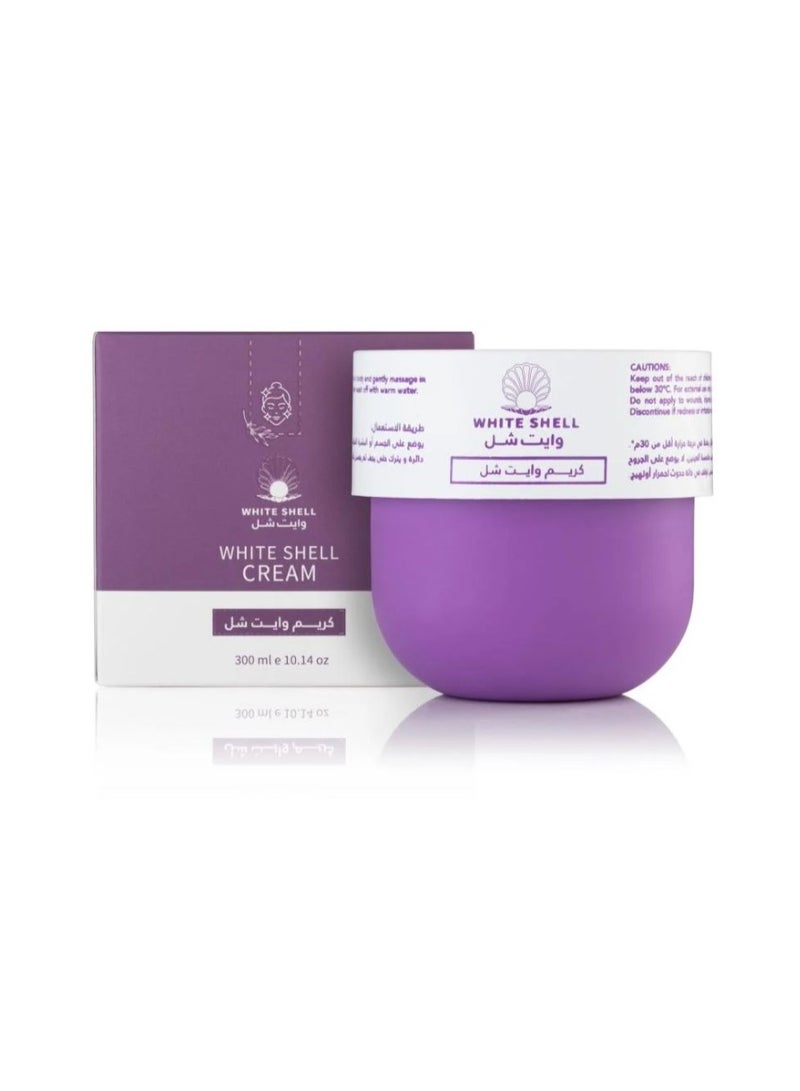 WHITE SHELL CREAM 300ML - Image 1