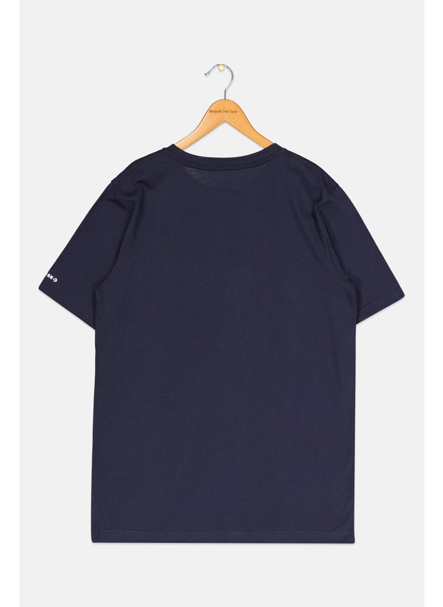 CONVERSE - Kids Boy Sportswear Short Sleeve Outdoor T-Shirt, Navy - Image 1
