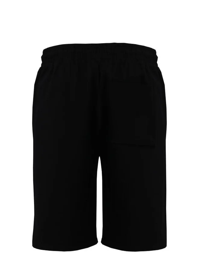 Selene Black Men Logo Detail Casual Shorts with Drawstring for Men | Best Price UAE