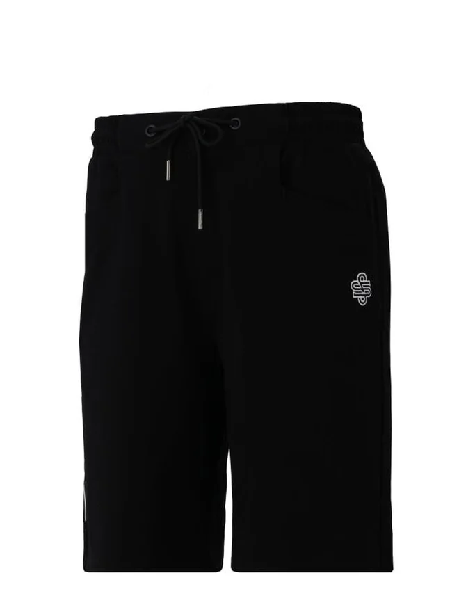 Selene Men Logo Detail Casual Shorts with Drawstring