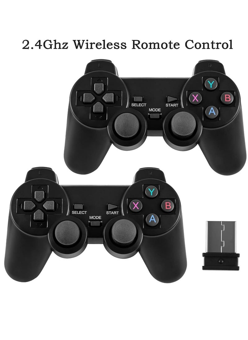 ELTRAZONE - HD 4K M8 Game Stick - Wireless Video Game Console with 10000 Built-In Retro Games and Dual 2.4G Wireless Controllers - Image 1