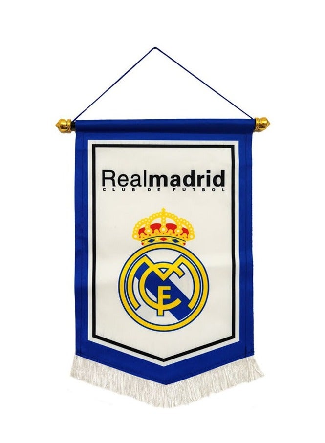 Real Madrid fans hanging flags football theme decorations football team flag home decoration