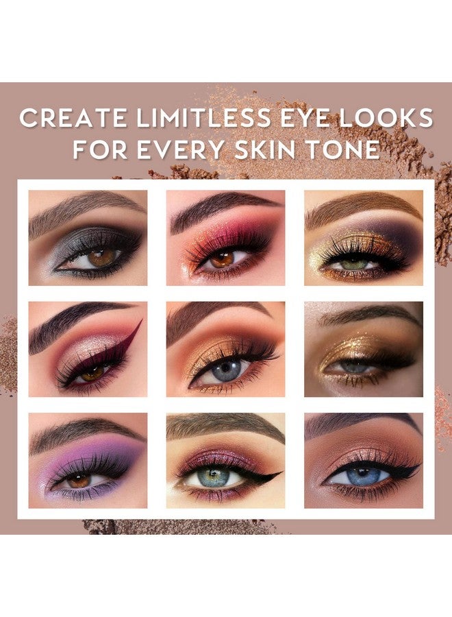 CHARMCODE Shimmer Matte Makeup Eyeshadow Palette Professional 18 Colors High Pigmented Warm Neutral Metallic Blendable Creamy Eye Shadow Pallet Set… - Image 4