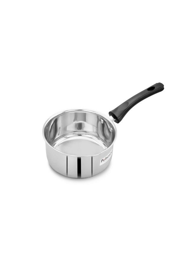 POTSCAPE Potscape Nano Stainless Steel Sauce Pan 18 cm | 1.6 Litre Capacity | Heavy Gauge | Tea, Milk, Chai, Saucepan | Induction & Gas Compatible | Dishwasher Safe | 2-Year Warranty - Image 2