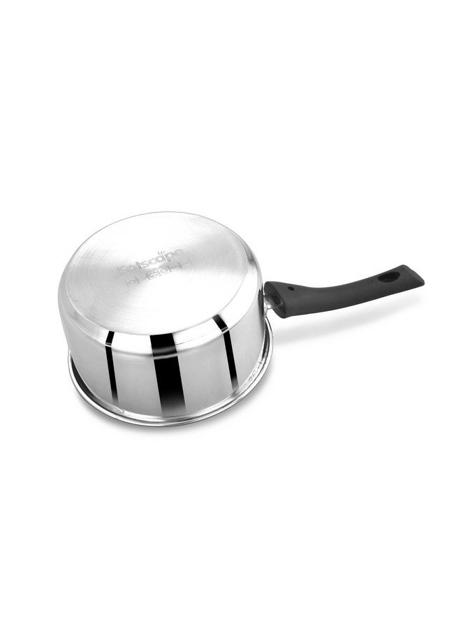 POTSCAPE Potscape Nano Stainless Steel Sauce Pan 18 cm | 1.6 Litre Capacity | Heavy Gauge | Tea, Milk, Chai, Saucepan | Induction & Gas Compatible | Dishwasher Safe | 2-Year Warranty - Image 4