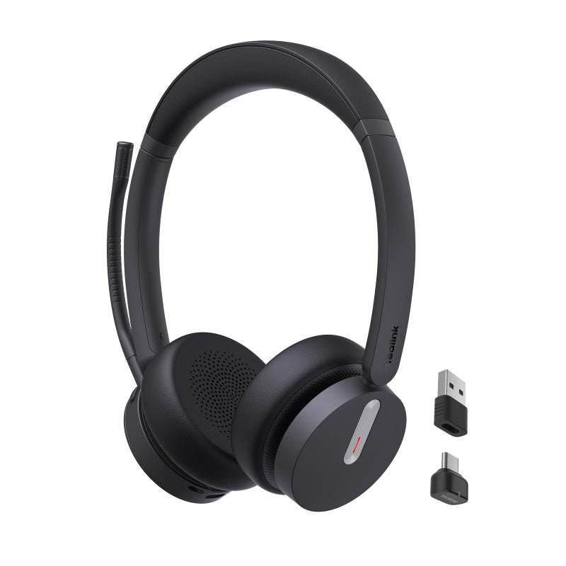 Yealink BH70 Dual Wireless Headset with Mic for Work, Bluetooth Headphone with Teams Certification, up to 35h Talk Time, 147g All-Day Wearing Comfort, Perfect for Open Office Home Hybrid Work - Image 1