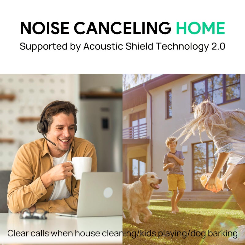 Yealink BH70 Dual Wireless Headset with Mic for Work, Bluetooth Headphone with Teams Certification, up to 35h Talk Time, 147g All-Day Wearing Comfort, Perfect for Open Office Home Hybrid Work - Image 3