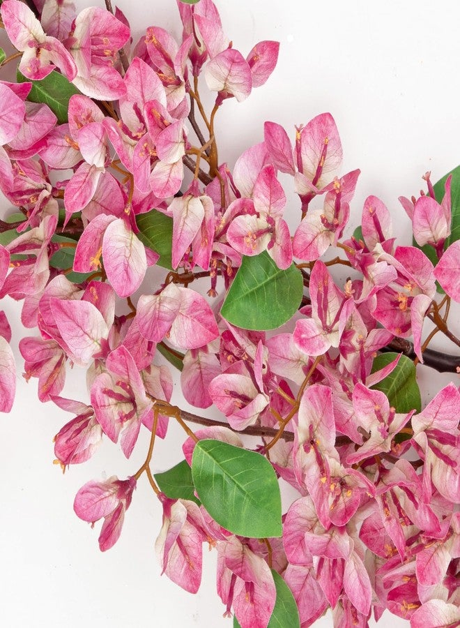 Briful إكليل زهور الجهنمية من بريفول بطول 6 أقدام - كرمة زهور حريرية صناعية مع خطاف مدمج، إكليل زهور صناعي لتزيين خلفية الطاولة والجدار وحفلات الزفاف والمنزل (وردي فاتح) - Image 3