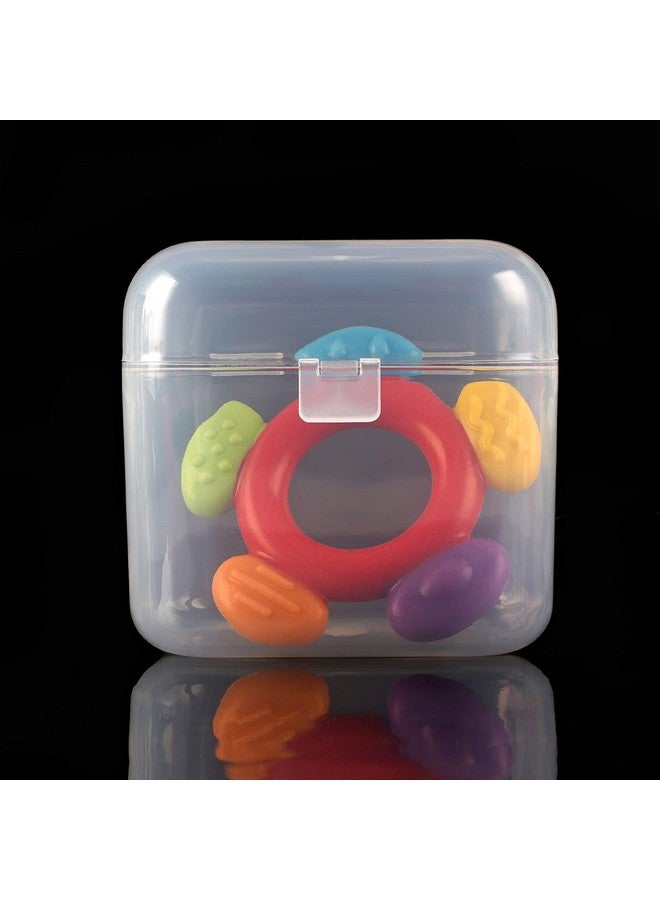 accmor حافظة مصاصة أكمور - 2 حافظة مصاصة للسفر، خالية من BPA، شفافة - Image 5