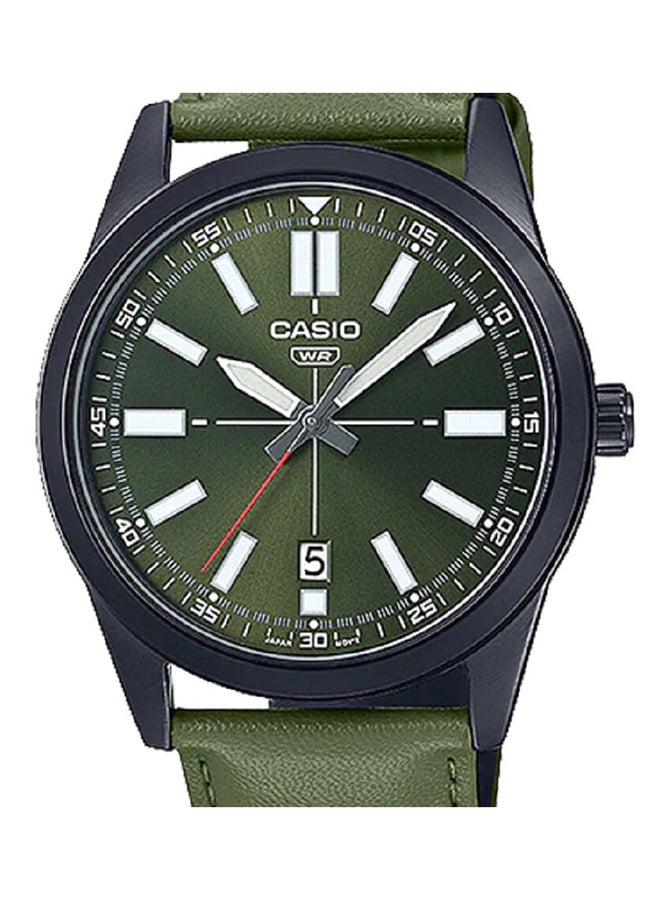كاسيو Leather Analog Wrist Watch MTP-VD02BL-3EUDF - Image 3